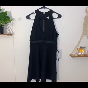 Short Black Mesh Dress